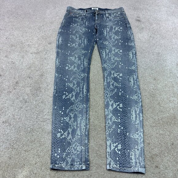 Hudson Jeans Blue White Skinny Pockets Women’s Size 26 - Picture 1 of 12